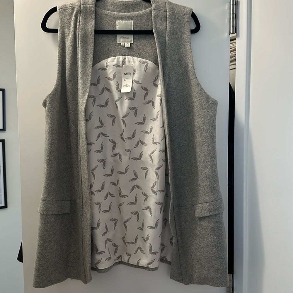 Wool anthropologie vest, size. NWT.